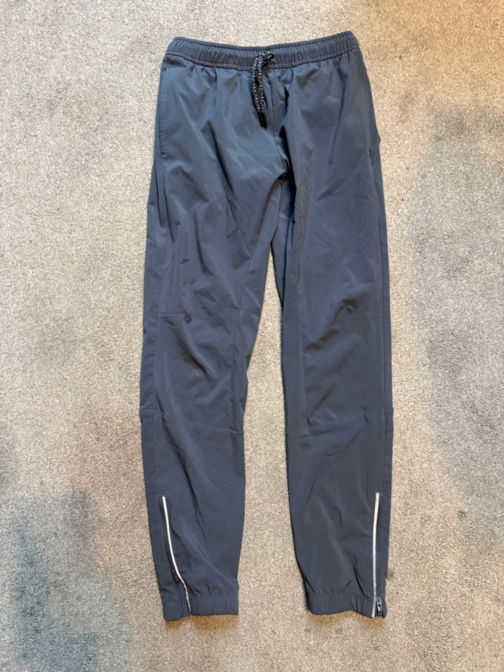 Hanna Andersson Kids Charcoal Gray Joggers Elastic Waistband & Drawstring Sz 12